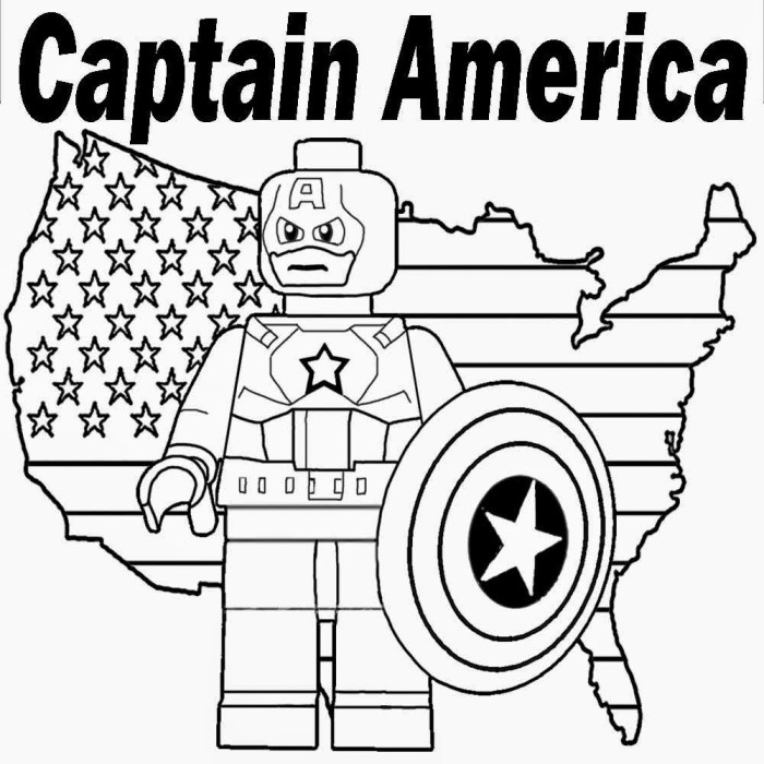 Captain america coloring book