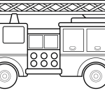 Fire truck coloring book