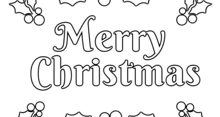 Christmas coloring book printable