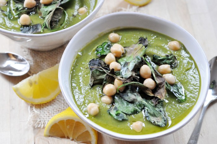 Soup with spinach recipe