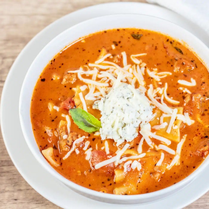 Slow cooker lasagna soup recipe