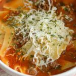 Slow cooker lasagna soup recipe