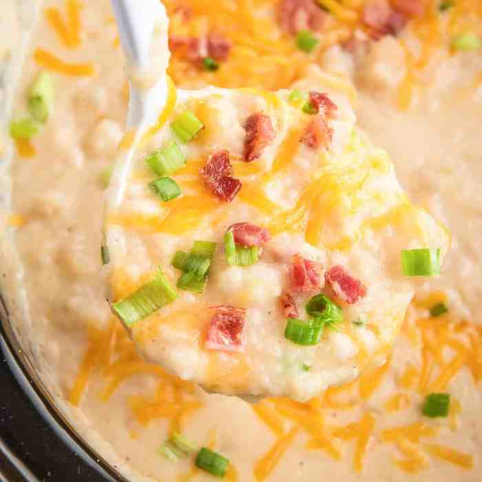 Soup potato crockpot easy crock pot cheese cream chicken hash browns frozen potatoes broth recipe bacon recipes diced simply cold